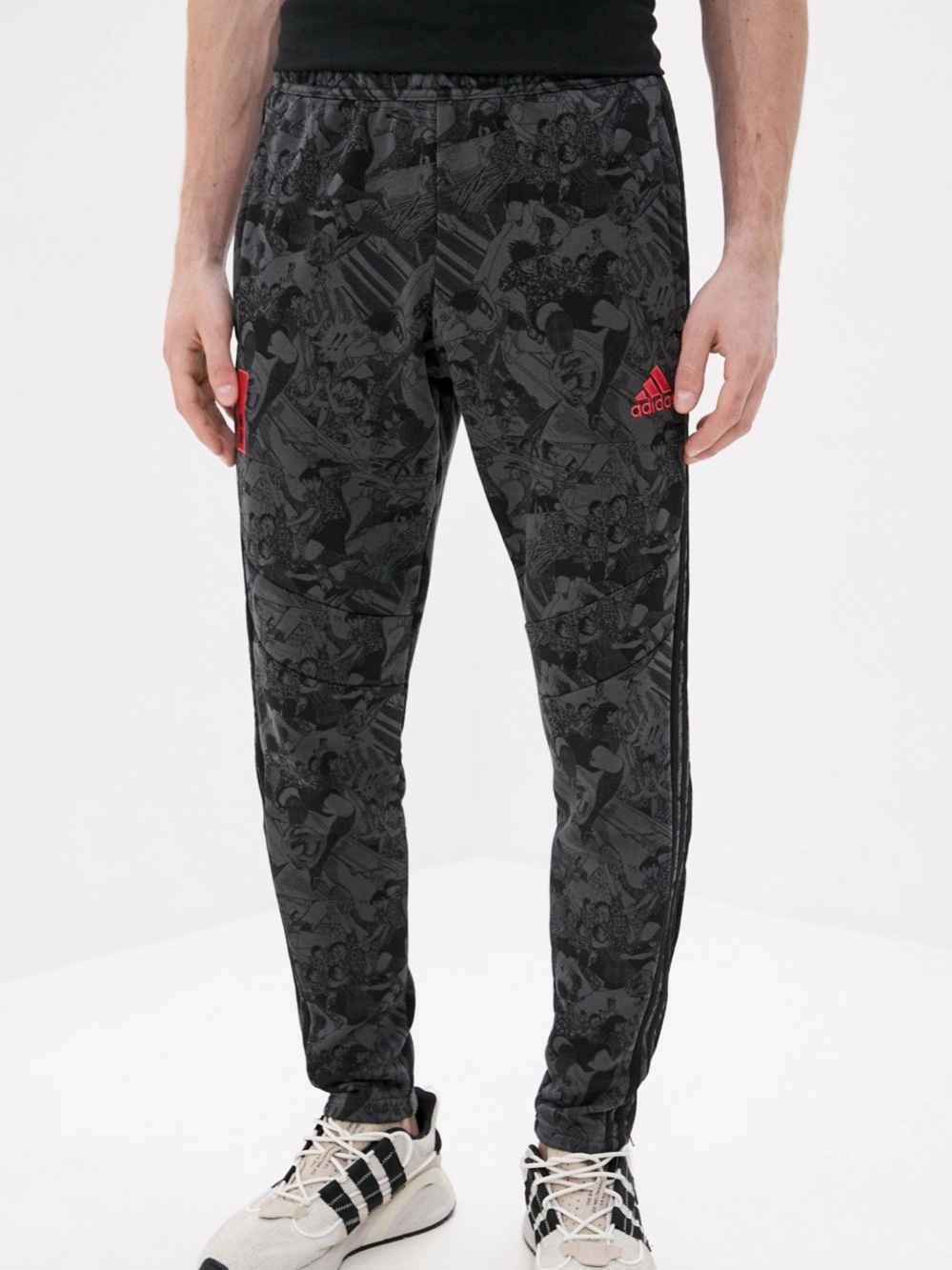 Adidas x Captain Tsubasa Tiro Track Sweatpants Anime Manga Graphic Size L